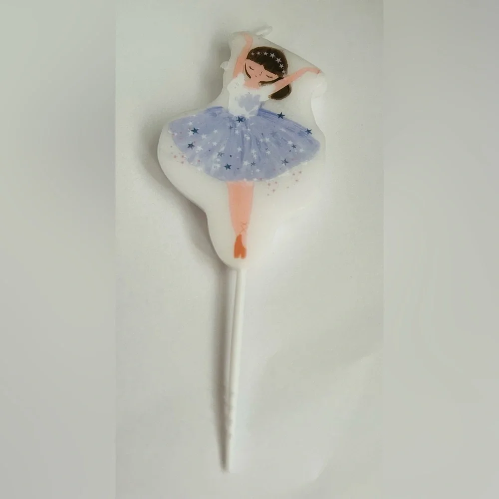New 5 Ballerina Birthday Candles 4 7/8